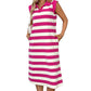 Women's Casual Fashion Striped Dress