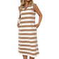 Women's Casual Fashion Striped Dress