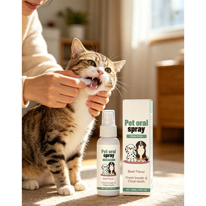 📢📢Last Day Special Price £7.99!‼️⏰🐶Gentle Pet Oral Care Spray 🦷 | Freshen Breath & Remove Plaque🐱