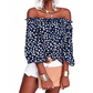 Women's Stylish Off-the-Shoulder Printed Top