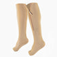 ❄️Summer Freshness 50% Discount!🔥 Knee-High Compression Socks with Zipper – Breathable Support Socks for Running, Traveling, Work & Long Periods of Standing