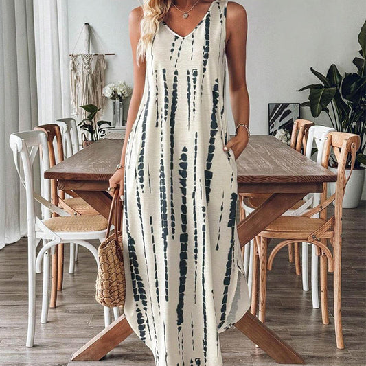 👗Women's Elegant Sleeveless V-Neck Maxi Dress✨