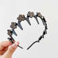💥Wavy Crystal Headband Set - Lightweight Non-Slip Girly Feminine Hair Accessory, Sparkling Crystal-Accented Wave-Shape Band for Weddings & Everyday Wear, Girly Feminine Items