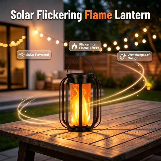 🏮 Enjoy 50% off now! ☀️ Solar Flickering Flame Lantern—waterproof and automatic—realistic warm light, perfect for patios, gardens, or pathways—no wiring required 🌙