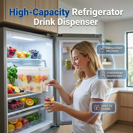 🧊 50% OFF NOW! ⏰ Large Capacity Fridge Cold Water Kettle – Perfect for iced tea, juice or infused water – fits fridge door, easy pour spout 🧃