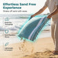 Quick-Dry Striped Turkish Beach Towel with Tassels