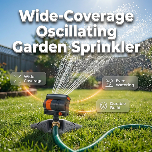 🏆 Last Day Special 50% OFF🔥Wide-Coverage Automatic Rotating Garden Sprinkler