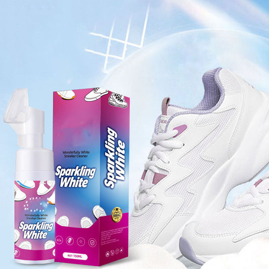 🌿Waterless Foam White Shoe Cleaner with Brush