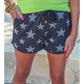 Women's Checkered Drawstring Casual Shorts