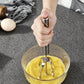 🥚🌀 Manual rotary whisk – stainless steel, no battery, versatile & easy clean!