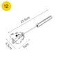 🥚🌀 Manual rotary whisk – stainless steel, no battery, versatile & easy clean!