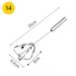 🥚🌀 Manual rotary whisk – stainless steel, no battery, versatile & easy clean!