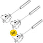 🥚🌀 Manual rotary whisk – stainless steel, no battery, versatile & easy clean!