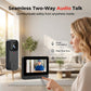 ❄️Summerfresh 50% OFF!🎙️Wireless Video Doorbell with 4.3" Indoor Monitor – Two-Way Talk, Night Vision & Wide-Angle View