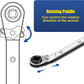 4-in-1 HVAC Ratchet Service Wrench Set with S2 Hex Bit Adapters