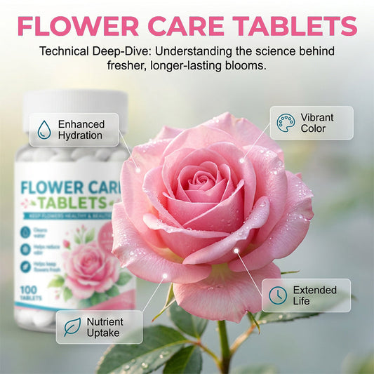 🌸Flower Preservation Water Purifier Tablets💐 One tablet—keeps bouquets vibrant & vase water crystal-clear