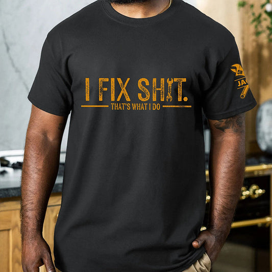 Men's Funny Mechanic Slogan Print T-Shirt