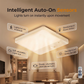 ❄️Summerfresh 50% OFF!💡Cordless Rechargeable Motion Sensor Ceiling Light with Remote – 3 Colour Temperatures & USB-C Charging