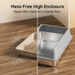 Stainless Steel Open-Top Cat Litter Box