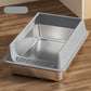 Stainless Steel Open-Top Cat Litter Box