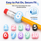 Numbered Pencil Toppers Set