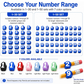 Numbered Pencil Toppers Set