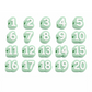Numbered Pencil Toppers Set