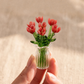 ⏳ Limited-Time Offer! ✨ Mini Glass Bouquet | Elegant Gift 🎀 | Approx. 6cm Tall | Half Price 🎉