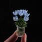 ⏳ Limited-Time Offer! ✨ Mini Glass Bouquet | Elegant Gift 🎀 | Approx. 6cm Tall | Half Price 🎉