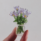 ⏳ Limited-Time Offer! ✨ Mini Glass Bouquet | Elegant Gift 🎀 | Approx. 6cm Tall | Half Price 🎉