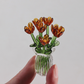 ⏳ Limited-Time Offer! ✨ Mini Glass Bouquet | Elegant Gift 🎀 | Approx. 6cm Tall | Half Price 🎉
