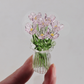 ⏳ Limited-Time Offer! ✨ Mini Glass Bouquet | Elegant Gift 🎀 | Approx. 6cm Tall | Half Price 🎉