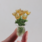 ⏳ Limited-Time Offer! ✨ Mini Glass Bouquet | Elegant Gift 🎀 | Approx. 6cm Tall | Half Price 🎉
