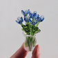 ⏳ Limited-Time Offer! ✨ Mini Glass Bouquet | Elegant Gift 🎀 | Approx. 6cm Tall | Half Price 🎉