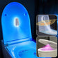 🚽🌈 Motion-sensing toilet light – RGB glow, rechargeable, sanitizing mode!