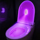 🚽🌈 Motion-sensing toilet light – RGB glow, rechargeable, sanitizing mode!