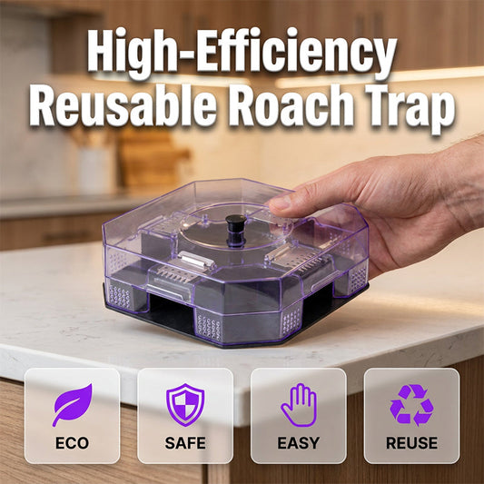 🔥50% OFF NOW! 🏠 Reusable Roach Trap – Physical capture, non-toxic & easy-clean – Safe for homes with kids & pets – One-way doors for effective control ✨