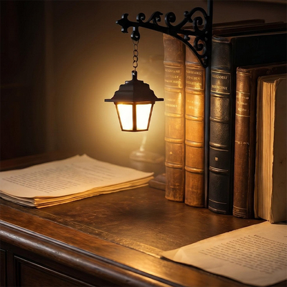 🔥🎁 New Arrival: 50% Off 🔥 Miniature Vintage Streetlamp-Style Bookends