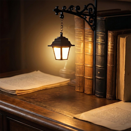 🔥🎁 New Arrival: 50% Off 🔥 Miniature Vintage Streetlamp-Style Bookends