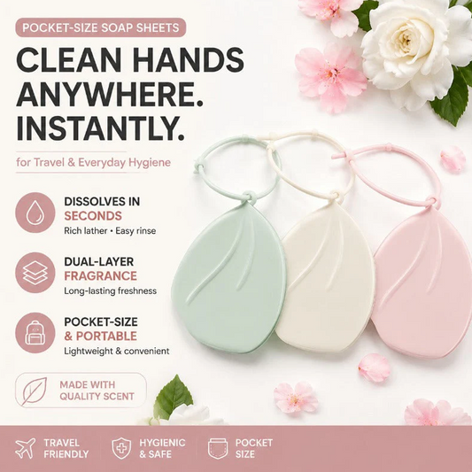 🧼Limited-time Buy One, Get One Free🔥Travel Soap Paper Sheets