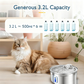 💥【50% OFF】🔥 Stainless Steel Pet Water Fountain | 3 Flow Modes (Waterfall/Bubble/Jet) | Ultra-Quiet Pump (<30dB) | Fully Detachable & Dishwasher Safe | Suitable for Cats and Dogs