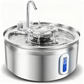 💥【50% OFF】🔥 Stainless Steel Pet Water Fountain | 3 Flow Modes (Waterfall/Bubble/Jet) | Ultra-Quiet Pump (<30dB) | Fully Detachable & Dishwasher Safe | Suitable for Cats and Dogs