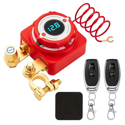 ❄️Summerfresh 50% OFF!🔋 12V/24V Remote Battery Isolator Switch with Digital Voltage Display & Automatic Low-Voltage Cut-Off