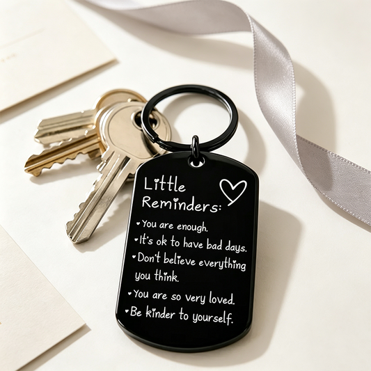 🔥🎁 New Arrival: Buy 1 Get 1 Free 🔥 Stainless Steel Keychain with Inspirational Quotes
