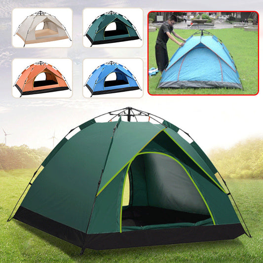 🏕️ 50% Off! ⛺ Automatic Quick Pop-Up Waterproof Camping Tent — Pop-up design, waterproof and UV-resistant — Fits 2–3 people — Perfect for the beach, music festivals, or forest adventures 🌧️