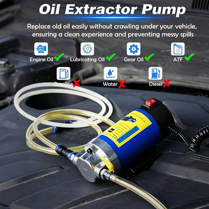 ❄️Summerfresh 50% OFF!🚗12V/24V Portable Oil Extractor Pump – Electric Engine Oil Change & Transfer Pump
