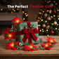 ❄️Summerfresh 50% OFF!🎄Light-Up Poinsettia Christmas Garland – Warm Festive Glow Without a Wall Socket
