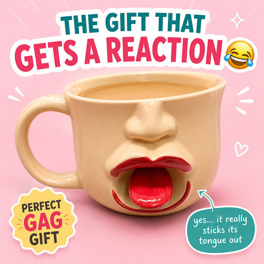 📢📢50% OFF !! ⏰Funny Tongue Out Ceramic Mug