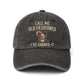 Unisex Vintage Washed Adjustable Baseball Cap