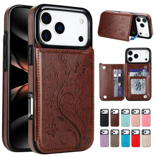 💥 [Limited Time: 50% OFF] 🔥 Elegant Floral Card Holder Phone Case